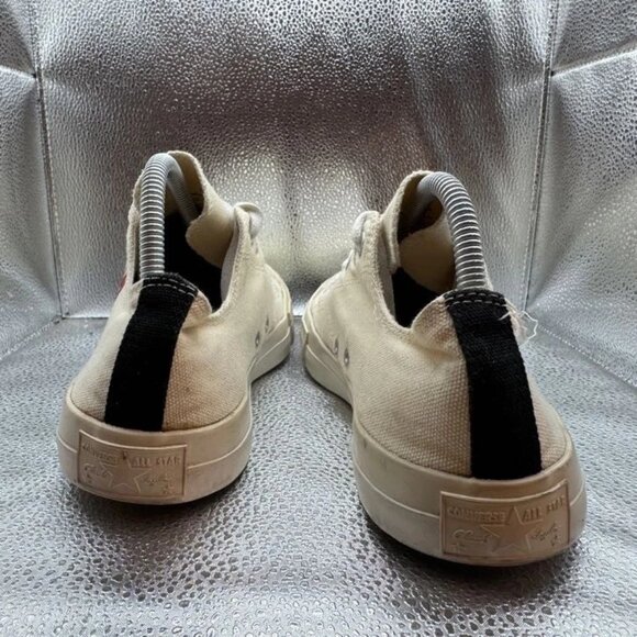 Size M9/W11 Converse Chuck 70 Comme des Garçons Unisex Beige Low Top Sneakers - Picture 6 of 9